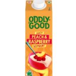 Oddlygood juicy peach and rasberry soygurt