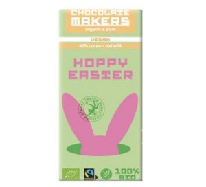 Chocolatemakers vegan hoppy easter reep