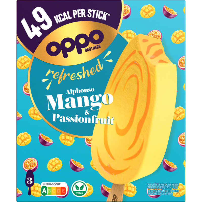 Oppo brothers refreshed mango & passionfruit