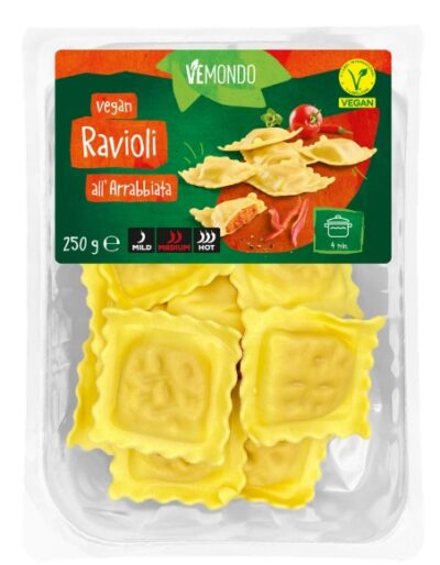 Vemondo vegan ravioli arrabbiata
