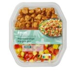 Plus maaltijdsalade plantaardige kip piri piri