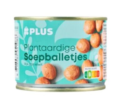 Plus plantaardige soepballetjes