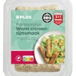 Plus plantaardige worst citroen -tijm