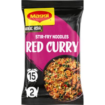 Maggi stir-fry noodles red curry