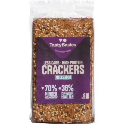 TastyBasics low carb-high protein cracker meerzaden