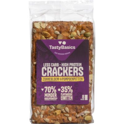 TastyBasics low carb-high protein cracker zonnebloem
