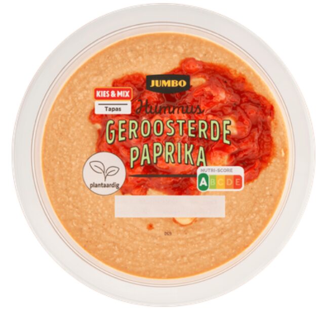 Jumbo hummus geroosterde paprika