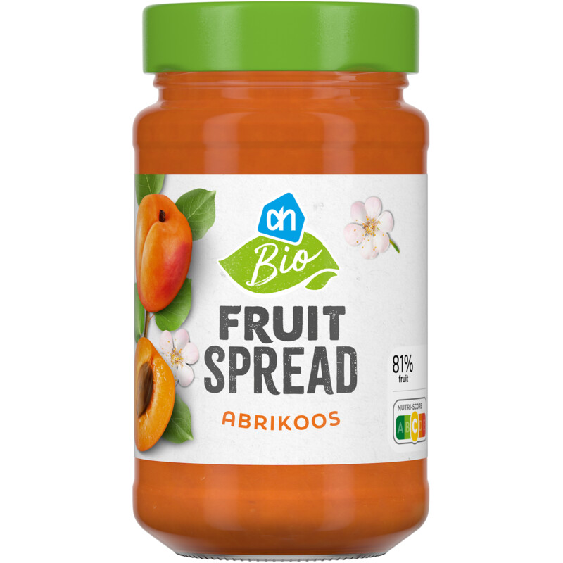 AH Biologisch abrikoos fruitspread