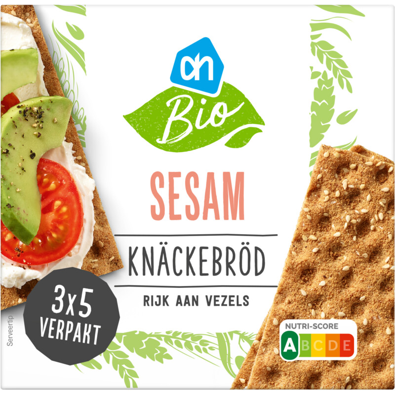AH Glutenvrij Biologisch crackers sesam & chiazaad