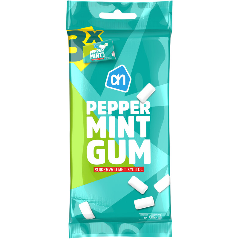 AH peppermint gum suikervrij