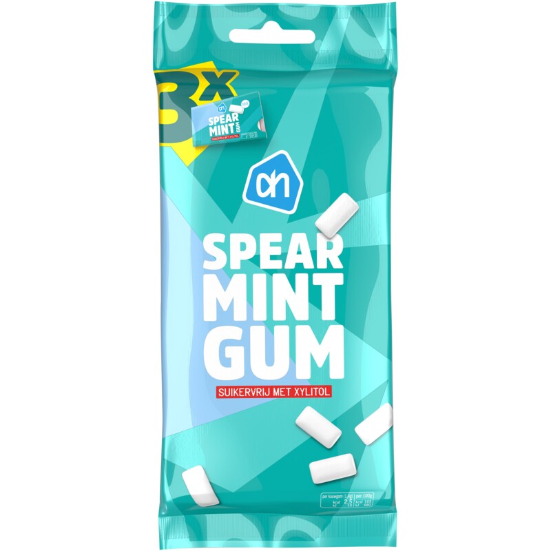 AH spearmint gum suikervrij