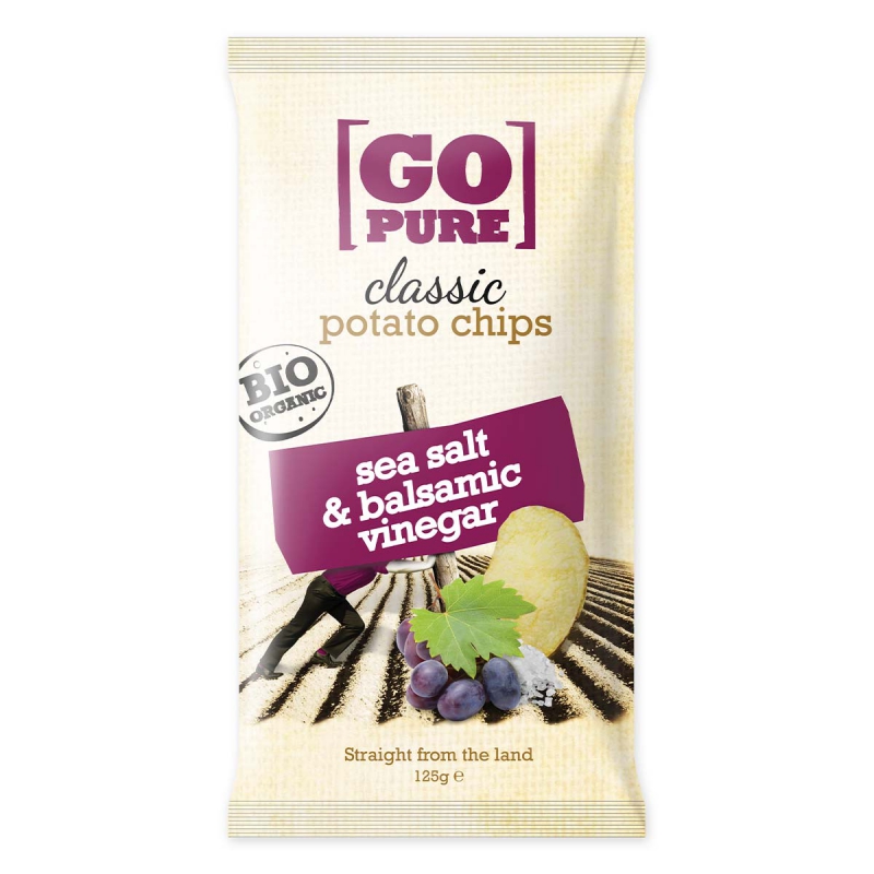 Go Pure chips classic zeezout & balsamico azijn