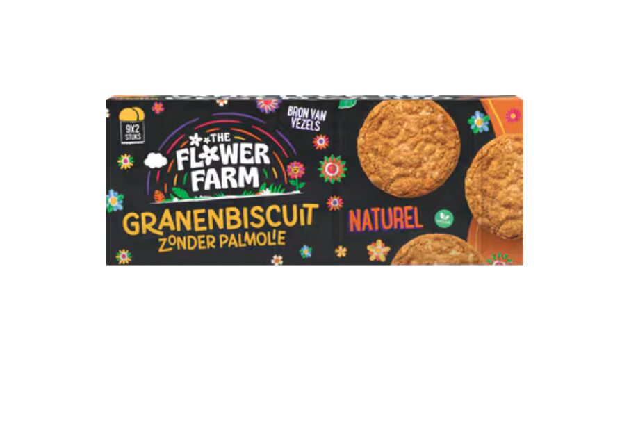 The Flower Farm granenbiscuits zonder palmolie