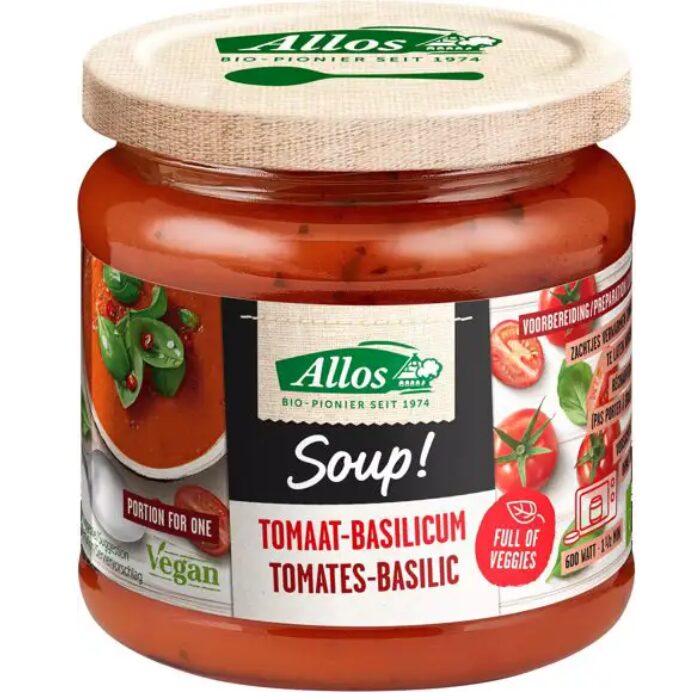 Allos tomaat-basilicum soep