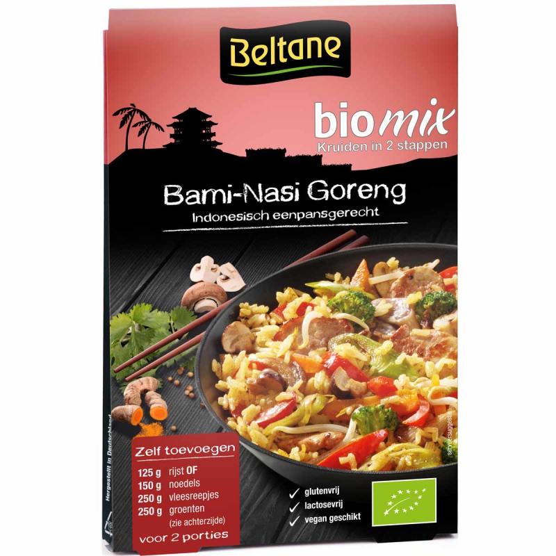 Beltane biomix bami-nasi goreng