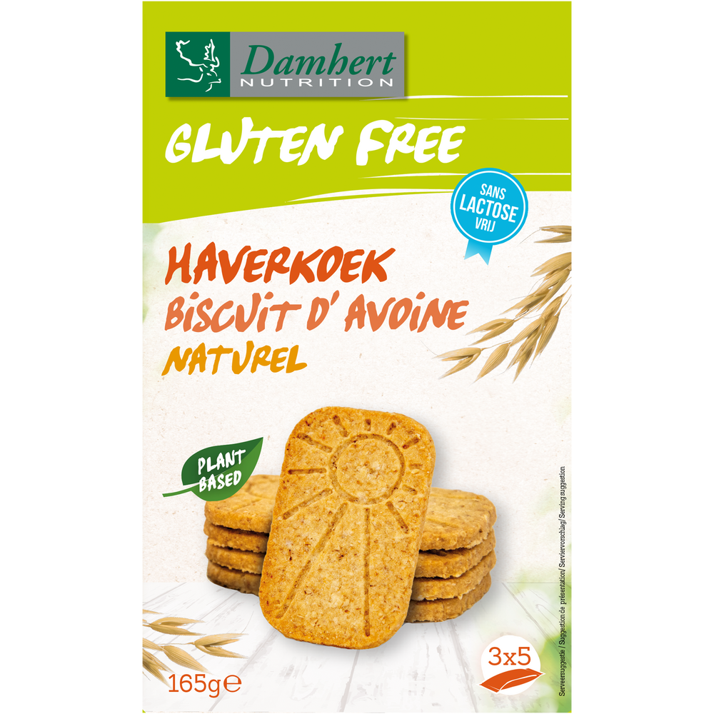 Damhert glutenvrije haverkoek naturel