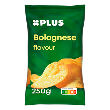 Plus chips bolognese