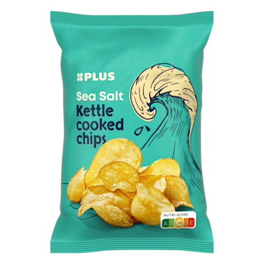 Plus kettle cooked chips sea salt