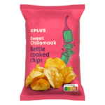 Plus kettle cooked chips sweet chilismaak
