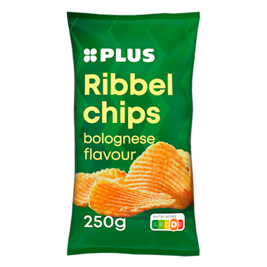 Plus ribbelchips bolognese