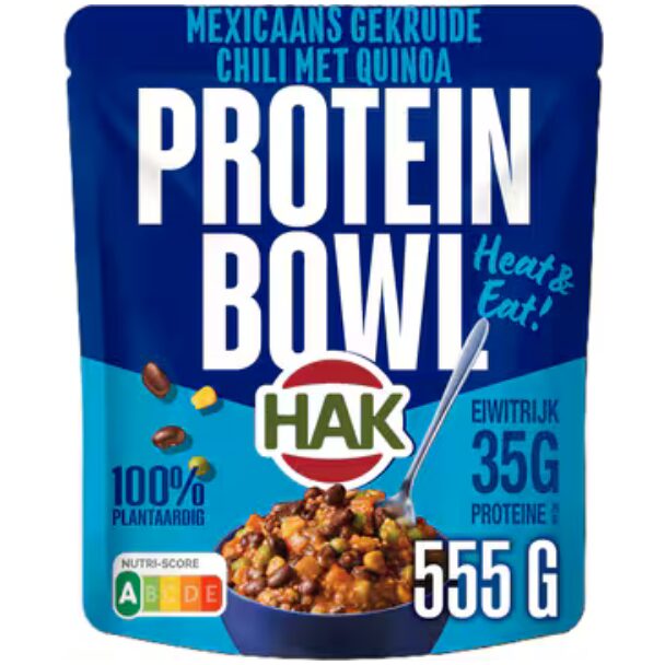 Hak protein bowl mexicaans gekruide chili met quinoa