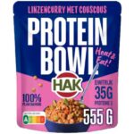 Hak protein bowl linzencurry met couscous
