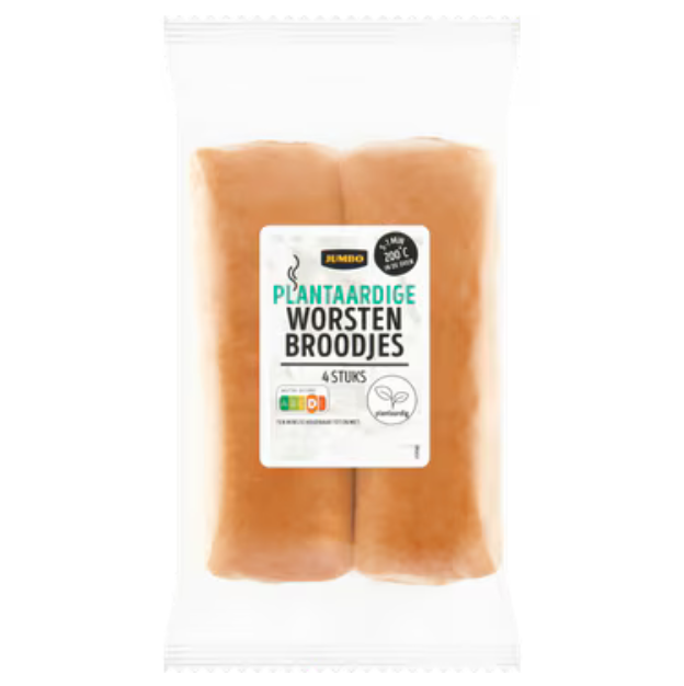 Jumbo plantaardige worstenbroodjes