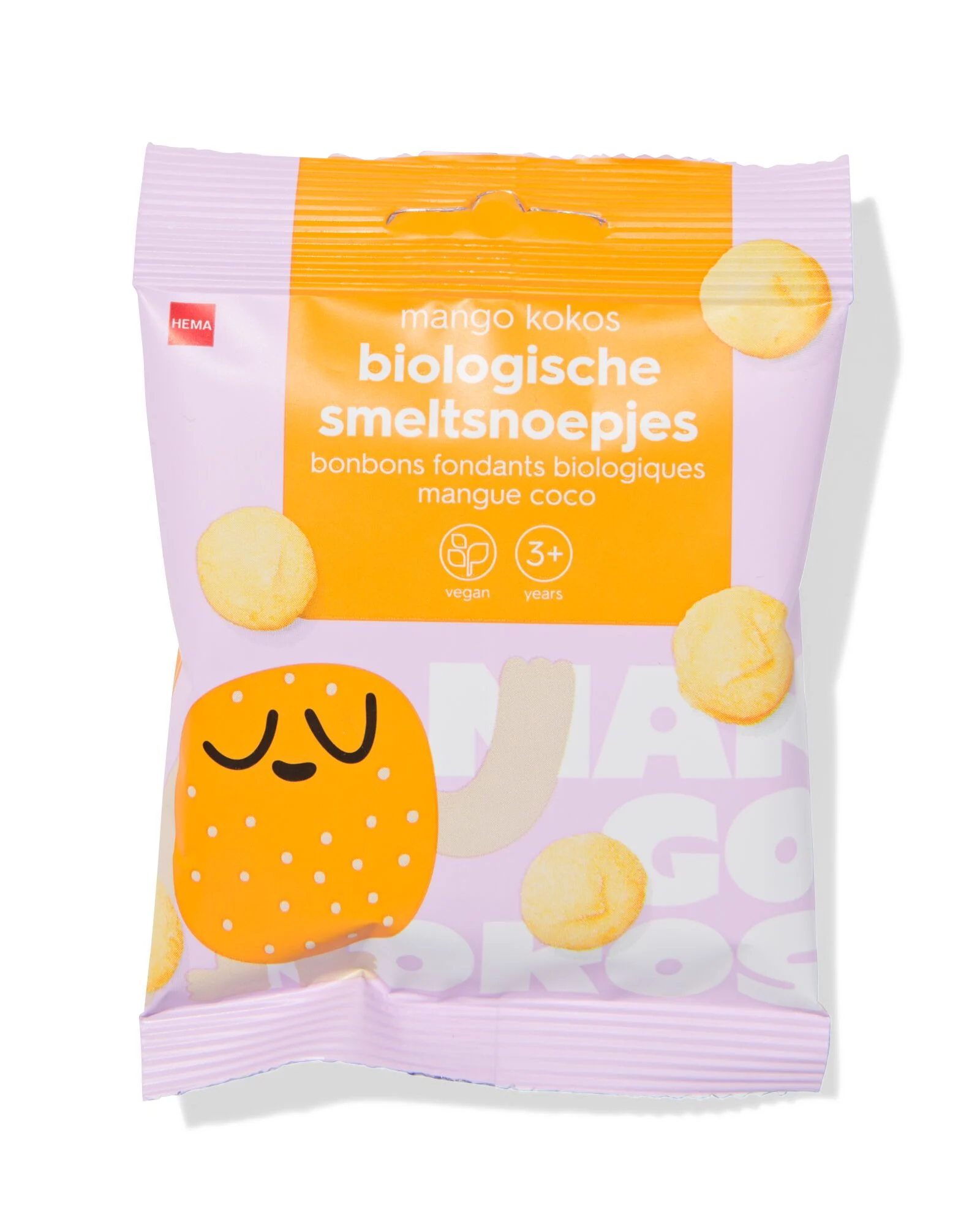 Hema biologische smeltsnoepjes mango-kokos (3jr+)