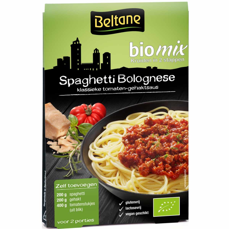 Beltane biomix spaghetti bolognese