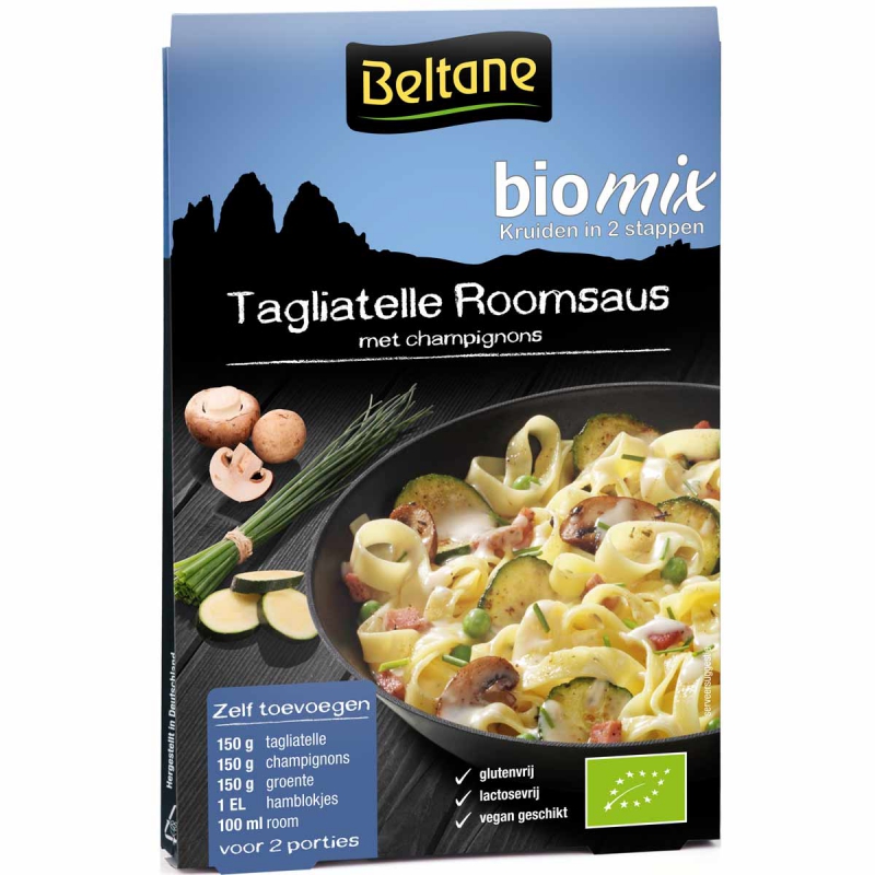 Beltane biomix tagliatelle roomsaus
