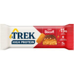 Trek high protein oat bars biscoff