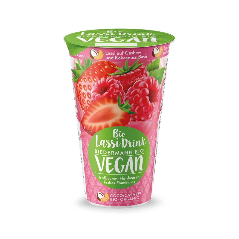 Biedermann lassi aardbei framboos