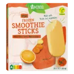 Vemondo vegan smoothie sticks appel, sinaasappel, wortel, mango & gember