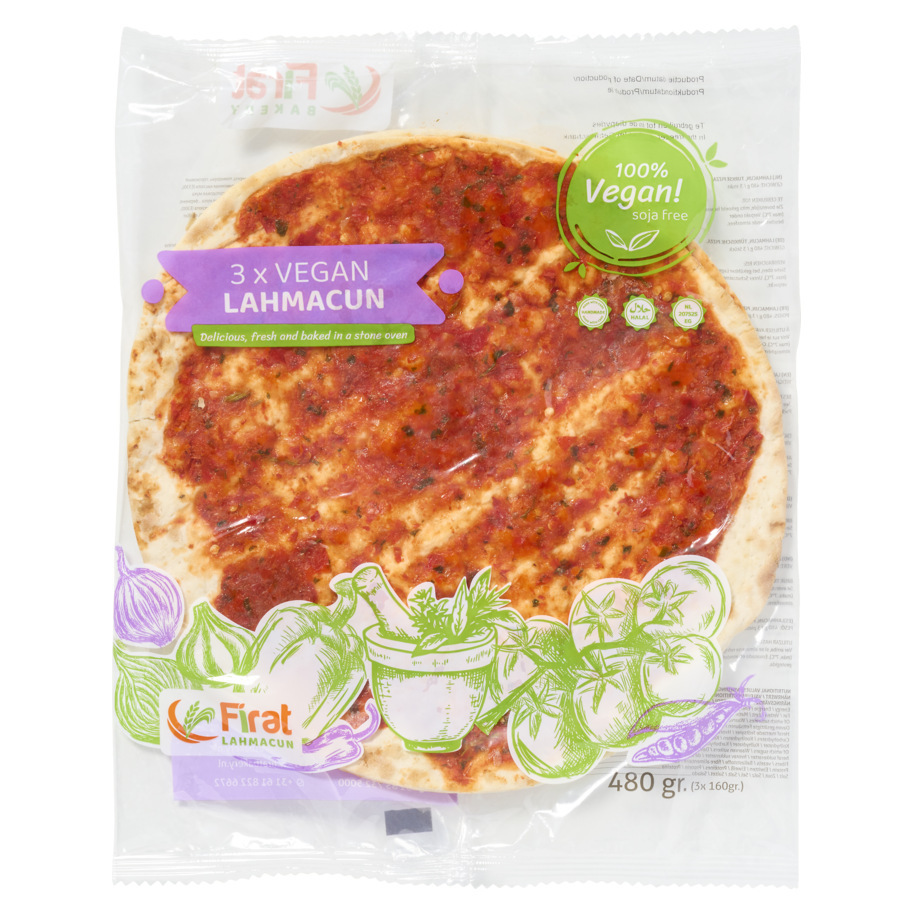 Firat Bakery vegan lahmacun turkse pizza