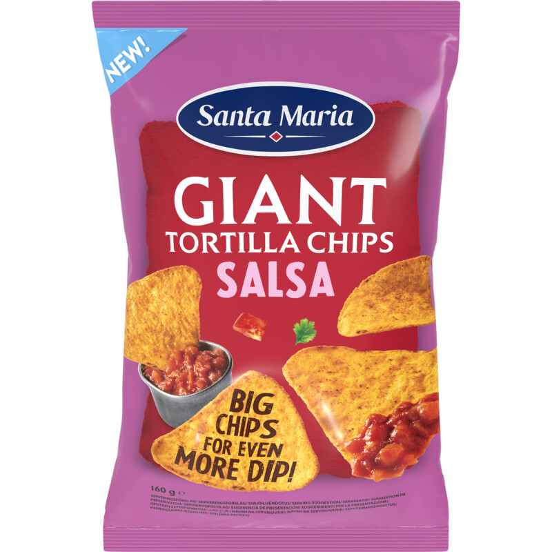Santa Maria giant tortilla chips salsa
