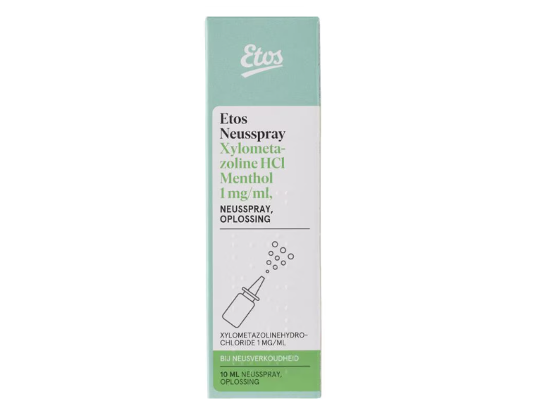 Etos Neusspray Xylometazoline HCl Menthol 1 mg/ml