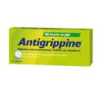 Antigrippine paracetamol 250 mg, coffeïne 25 mg, ascorbinezuur (vit. C) 25 mg