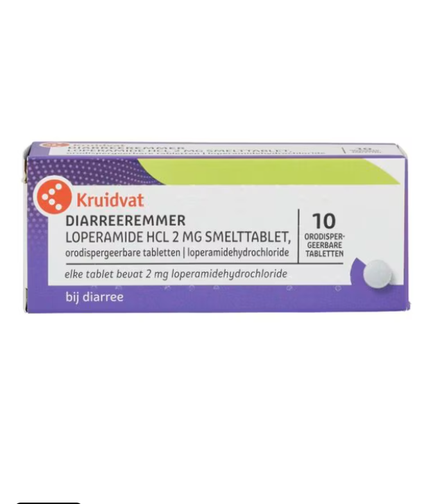 Kruidvat Loperamide HCl Diarreeremmer 2mg Smelttabletten