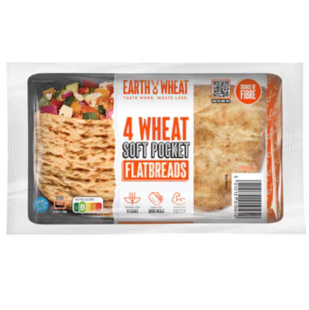 Earth Wheat flatbreads soft pocket