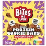 BitesWeLove crunchy protein cookie bars chocolate chip