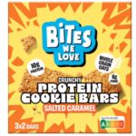 BitesWeLove crunchy protein cookie bars salted caramel