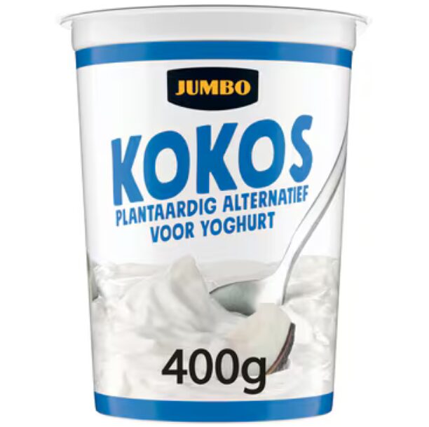 Jumbo kokos plantaardige variatie op yoghurt