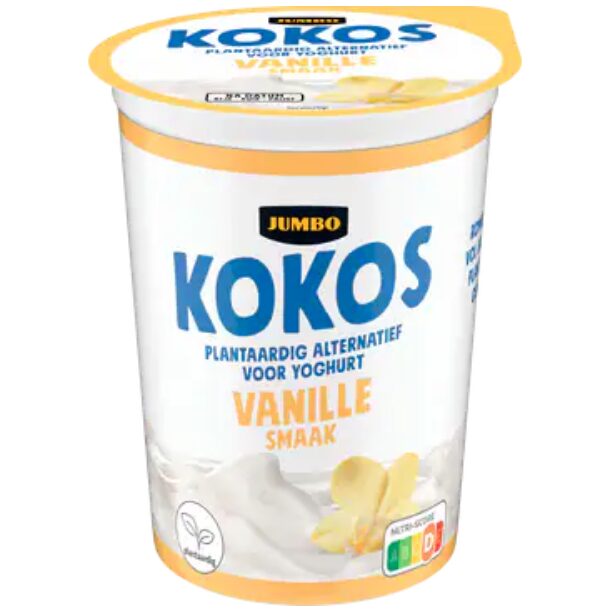 Jumbo kokos plantaardige variatie op yoghurt vanille smaak