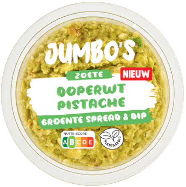 Jumbo's groente spread & dip zoete doperwt pistache