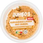 Jumbo's groente spread & dip pittige komkommer & pinda met sambal
