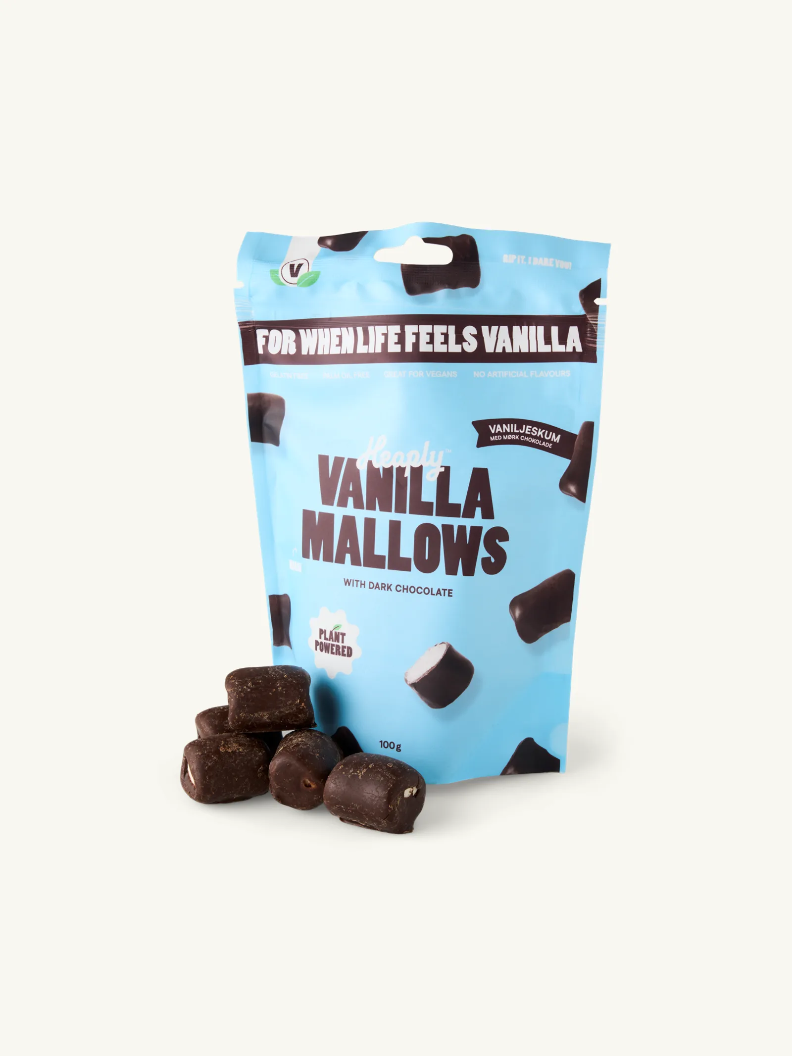 Heaply vanillemarshmallows met pure chocolade