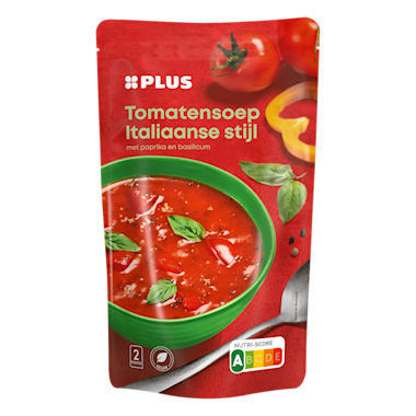 Plus tomatensoep italiaanse stijl