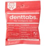 Denttabs tandpasta tabs aardbei met fluoride