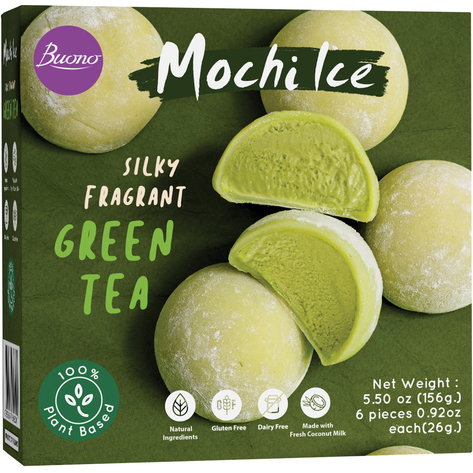Buono mochi ice green tea