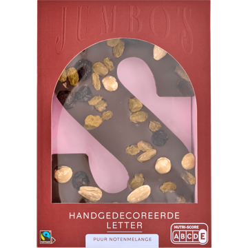 Jumbo chocoladeletter puur notenmelange
